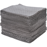 Premium Bonded Sorbent Pads, Universal, 15" x 17", 30 gal. Absorbancy Planification Entrepots Molloy