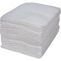 Premium Bonded Sorbent Pads, Oil Only, 15" x 17", 25 gal. Absorbancy Planification Entrepots Molloy
