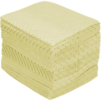 Premium Fine Fibre Sorbent Pads, Hazmat, 15" x 17", 25 gal. Absorbancy Planification Entrepots Molloy