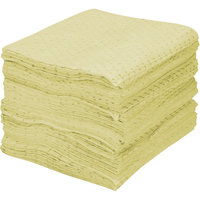 Premium Fine Fiber Sorbent Pads, Hazmat, 15" x 17", 30 gal. Absorbancy Planification Entrepots Molloy