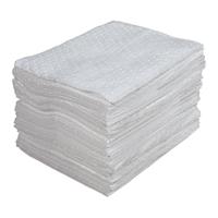 Premium Laminated (SMS) Sorbent Pads, Oil Only, 15" x 17", 25 gal. Absorbancy Planification Entrepots Molloy