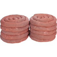 Sorbents Socks, Hazmat, 45 gal. Absorbancy, 3" W x 10' L, Pack of 10 Planification Entrepots Molloy