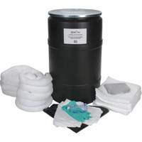 Premium Spill Kit, Oil Only, Drum, 55 US gal. Absorbancy Planification Entrepots Molloy
