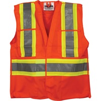 Veste de s&eacute;curit&eacute; pour la circulation, Orange haute visibilit&eacute;, Moyen/Petit, Polyester Planification Entrepots Molloy