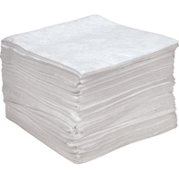 Premium Anti Static Sorbent Pads, Oil Only, 15" x 18", 25 gal. Absorbancy Planification Entrepots Molloy