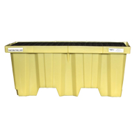 Nestable 2-Drum Poly-Spillpallet Without Drain, 66 US gal. Spill Capacity, 51" x 26" x 21" Planification Entrepots Molloy