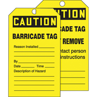 Tags By-The-Roll Safety Tags, Cardstock, 3" W x 6-1/4" H, English Planification Entrepots Molloy