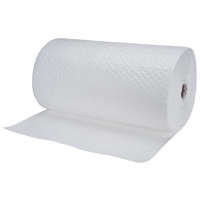 Rouleaux absorbants en fibres fines de calibre industriel, Lourd, 150' lo x 30" la, Absorption 70 gal. Planification Entrepots Molloy