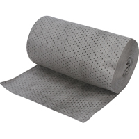 Rouleaux absorbants en fibres fines de calibre industriel, Lourd, 150' lo x 30" la, Absorption 70 gal. Planification Entrepots Molloy