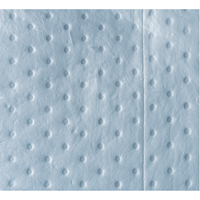 Premium Blue Bonded Sorbent Pads, Oil Only, 15" x 18", 30 gal. Absorbancy Planification Entrepots Molloy