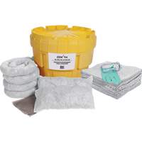 Trousse de lutte contre les d&eacute;versements de premi&egrave;re qualit&eacute;, Huile seulement, Overpack/Baril de r&eacute;cup&eacute;ration, Absorbance de 20 gal. US Planification Entrepots Molloy