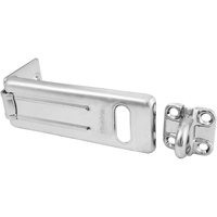 General Security Hardened Steel Hasp, Silver Planification Entrepots Molloy