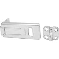 General Security Hardened Steel Hasp, Silver Planification Entrepots Molloy