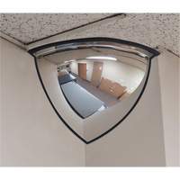 Miroir en d&ocirc;me 90°, Quart de d&ocirc;me, Dessus ouvert, Diam&egrave;tre 20" Planification Entrepots Molloy