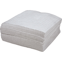 Premium Bonded Sorbent Pads, Oil Only, 15" x 18", 30 gal. Absorbancy Planification Entrepots Molloy