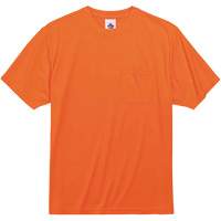 GloWear 8089 Non-Certified T-Shirt, Polyester, Small, High Visibility Orange Planification Entrepots Molloy