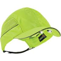 Skullerz&reg; 8960 Short Brim Bump Cap with LED Lighting, High Visibility Lime Green Planification Entrepots Molloy