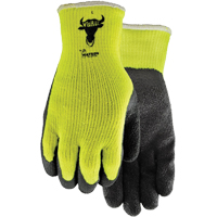 Gants Visibull 330, 7/Petit, R&ecirc;vetement Latex de caoutchouc, Enveloppe en Polyester Planification Entrepots Molloy