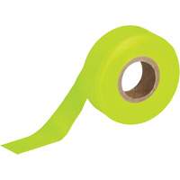 Flagging Tape, 1.188" W x 150' L, Fluorescent Lime Planification Entrepots Molloy