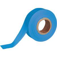 Flagging Tape, 1.188" W x 150' L, Fluorescent Blue Planification Entrepots Molloy