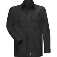 Long Sleeve Ripstop Shirt, Men's, 3X-Large, Black Planification Entrepots Molloy
