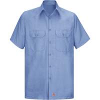 Short Sleeve Ripstop Shirt, Men's, 3X-Large, Blue Planification Entrepots Molloy