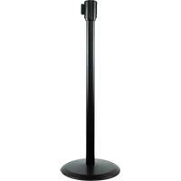 Poteaux recepteurs Slimline TensaBarrier, Hauteur de 38", Noir Planification Entrepots Molloy