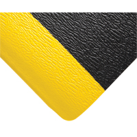 Tapis Deluxe Soft Step No 444, Rugueux, 3' x 5' x 5/8", Noir/Jaune, &eacute;ponge en PVC Planification Entrepots Molloy