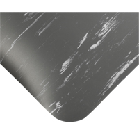 Tapis antimicrobiens Tile-Top Select no 494, Lisse, 2' x 10' x 1/2", Charbon, PVC Planification Entrepots Molloy