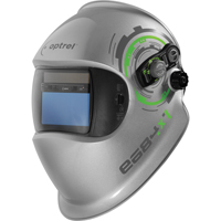 e684 Welding Helmets, 3.94" L x 1.97" W View Area, 4/5 - 13 Shade Range, Silver Planification Entrepots Molloy