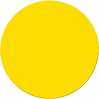 Armor Stripe Lean/5S Markers, Circle, 6" L x 6" W, Yellow, Plastic Planification Entrepots Molloy