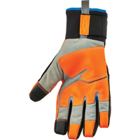 ProFlex&reg; 818WP Performance High-Visibility Thermal Waterproof Utility Gloves, Polyurethane Palm, Size Small Planification Entrepots Molloy