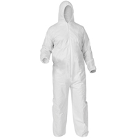 Kleenguard A35 Coveralls, Small, White, Microporous Planification Entrepots Molloy