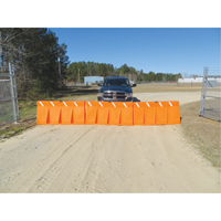 Barrières de circulation, Rempli d'eau, 62,25 lo x 24" h, Orange SFU851 | Planification Entrepots Molloy
