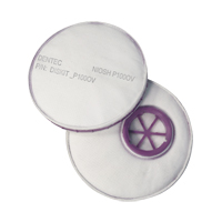 Filtre pour respirateur Diskit, Filtre contre les particules avec suppresion de vapeurs nuisibles, Vapeur organique/Filtre P100 Planification Entrepots Molloy