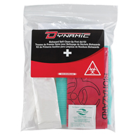 Trousse de premiers soins pour nettoyage de biorisques Dynamic, Dispositif m&eacute;dical Classe 1, Sac en plastique refermable Planification Entrepots Molloy