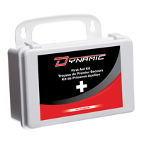 Trousse de premiers soins pour auto Dynamic, Dispositif m&eacute;dical Classe 1, Boîte en plastique Planification Entrepots Molloy