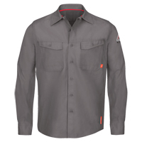 IQ Endurance&reg; Men's Work Shirts, Small, Grey Planification Entrepots Molloy
