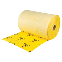 Rouleaux d'avertissement de premi&egrave;re qualit&eacute; - absorbants haute visibilit&eacute;, Lourd, 150' lo x 24" la, Absorption 37,6 gal. Planification Entrepots Molloy