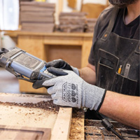 Cut Resistant Glove, Size Small/7, 10 Gauge, Foam Nitrile Coated, Dyneema&reg; Shell, ASTM ANSI Level A3/EN 388 Level C Planification Entrepots Molloy