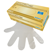 Gants jetables, Petit, Poly&eacute;thyl&egrave;ne, 1 mil, Sans poudre, Transparent Planification Entrepots Molloy