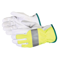Endura&reg; Hi-Viz Reflective Driver's Gloves, Large, Grain Goatskin Palm Planification Entrepots Molloy