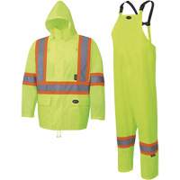 5619 Habit de pluie Oxford 150D, Polyester, 2T-Grand, Jaune lime haute visibilit&eacute; Planification Entrepots Molloy