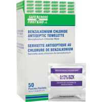 Benzalkonium Chloride Wipes, Towelette, Antiseptic Planification Entrepots Molloy