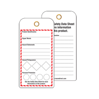 &eacute;tiquettes SGH pour le milieu de travail, Papier cartonn&eacute;, 3" la x 6" h, Anglais Planification Entrepots Molloy