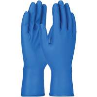 Grippaz Gloves, Small, Nitrile, 8-mil, Powder-Free, Blue Planification Entrepots Molloy
