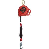 Rebel Self-Retracting Lifeline, 33', Galvanized Steel, Swivel Planification Entrepots Molloy