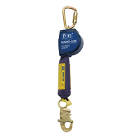 Nano-Lok Extended Length Self-Retracting Lifeline, 10', Polyester/Web, Swivel Planification Entrepots Molloy