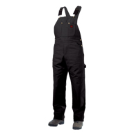 Unlined Duck Overalls, Men's, Large, Black Planification Entrepots Molloy