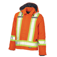 Safety Jacket, High Visibility Orange, Large Planification Entrepots Molloy